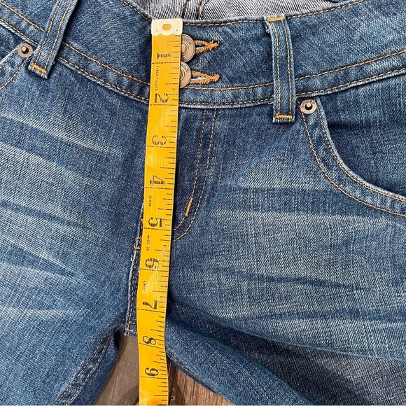 Hudson Signature Bootcut Flap Pockets Mid Rise Medium Blue Jeans Women's Size 28 - Picture 7 of 9